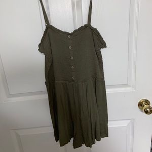 Olive green romper